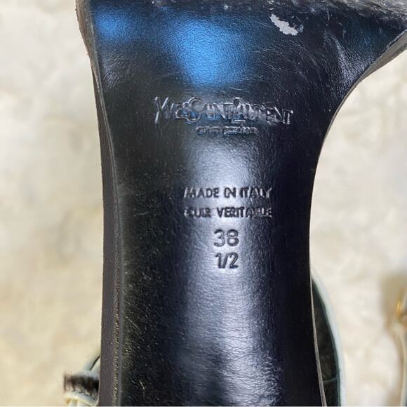 Yves Saint Laurent Ponyhair Animal Print Kitten Heel Sandals
Size 38.5 Leopard - Picture 11 of 14